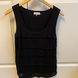 Sleeveless Calvin Klein black tank